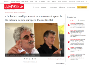 La Dépêche / « Le Lot est un département en mouvement » pour la bio selon le député européen Claude Gruffat